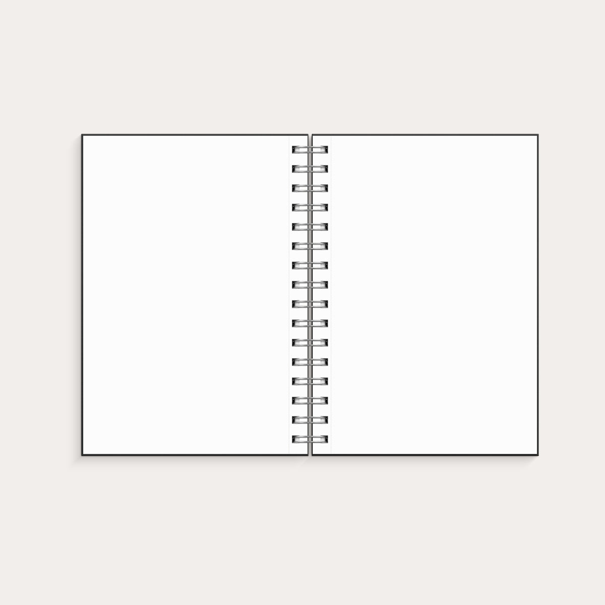 Notebook blank A5 Black