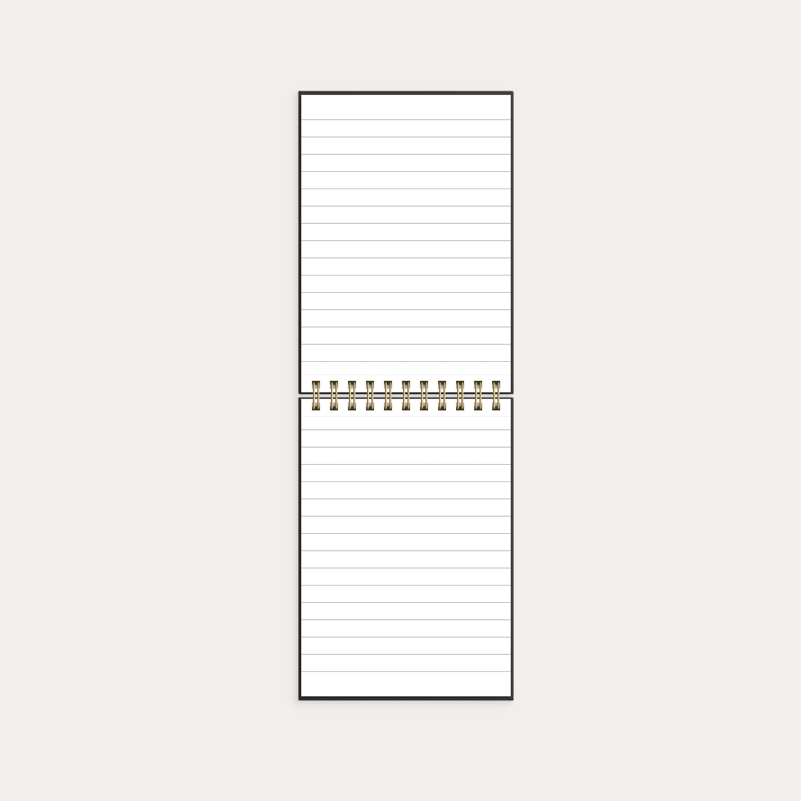 Notebook lined A6 black