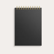 Notebook lined A6 black