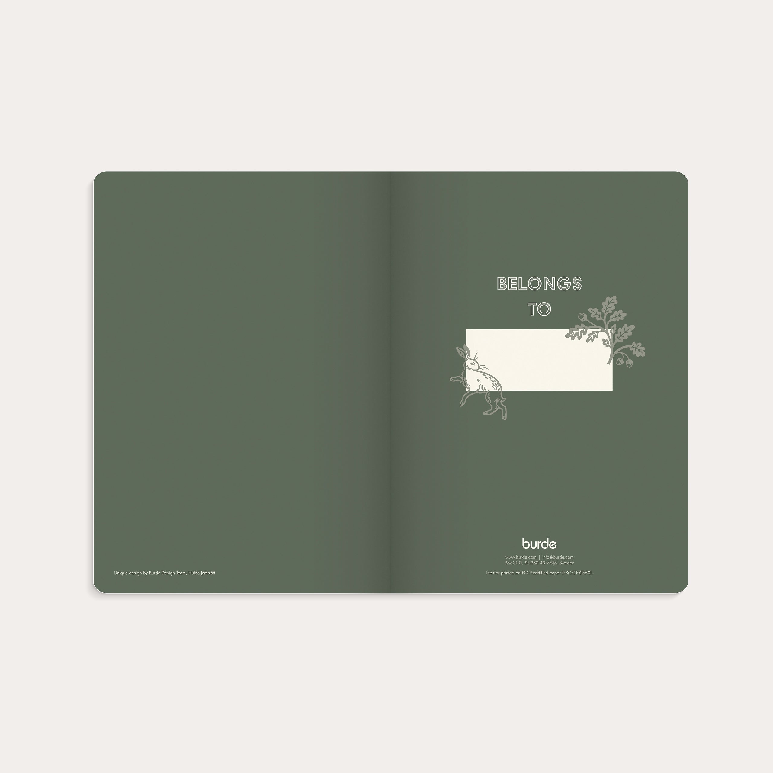 Notebook Deluxe A5 Smooth Green Forest