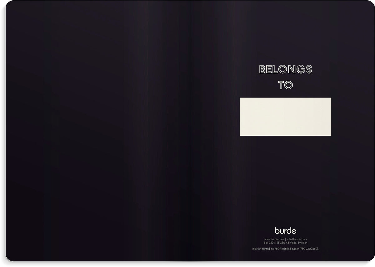 Notebook Deluxe A5 Blank Black