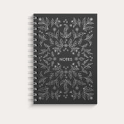 Notebook A5 Silver Flower