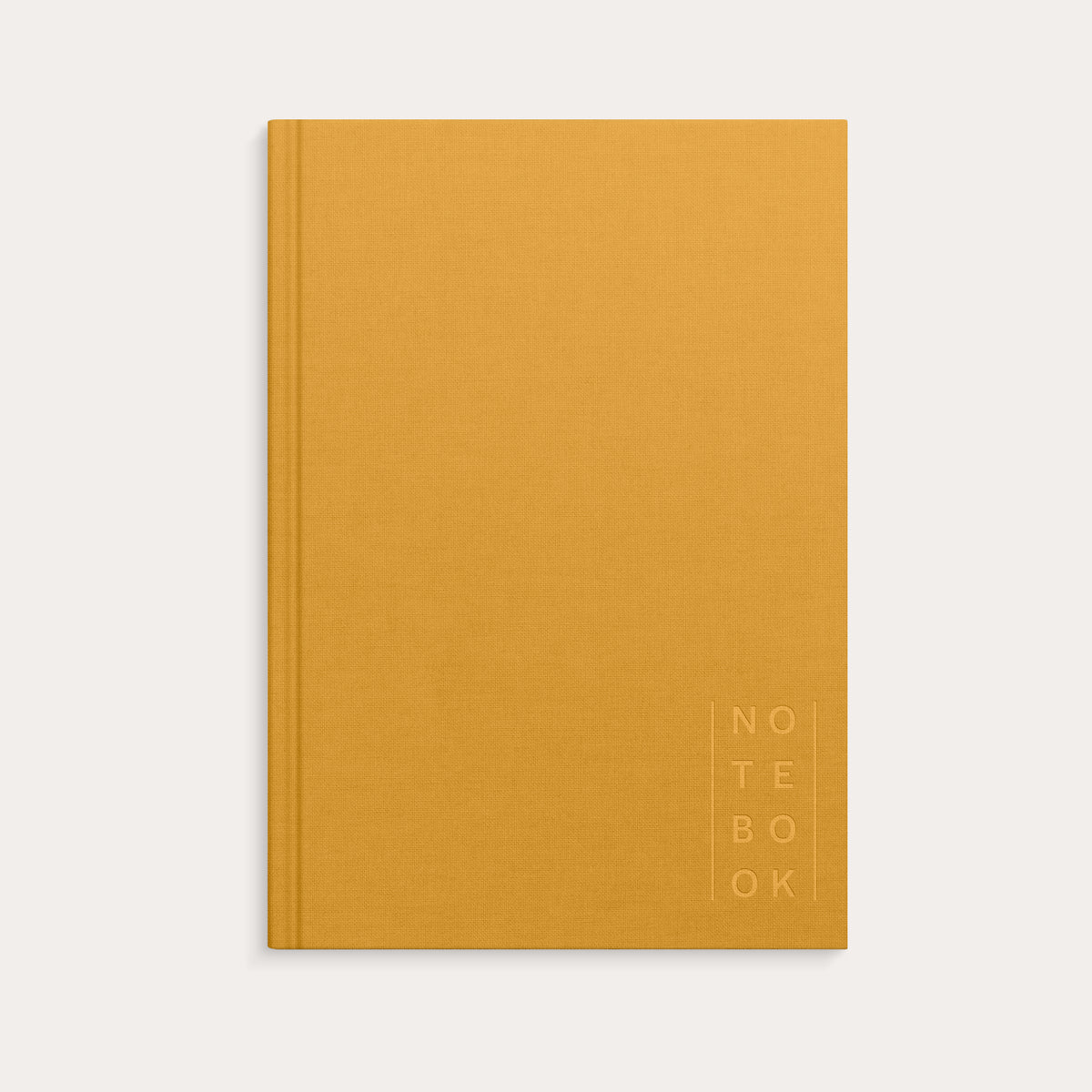 Notebook Textile mustard lined A5