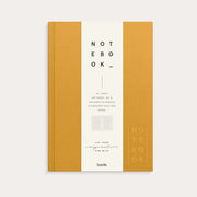 Notebook Textile mustard lined A5