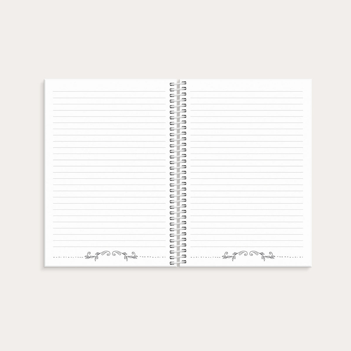 Linjerade anteckningssidor i Diary Doodle