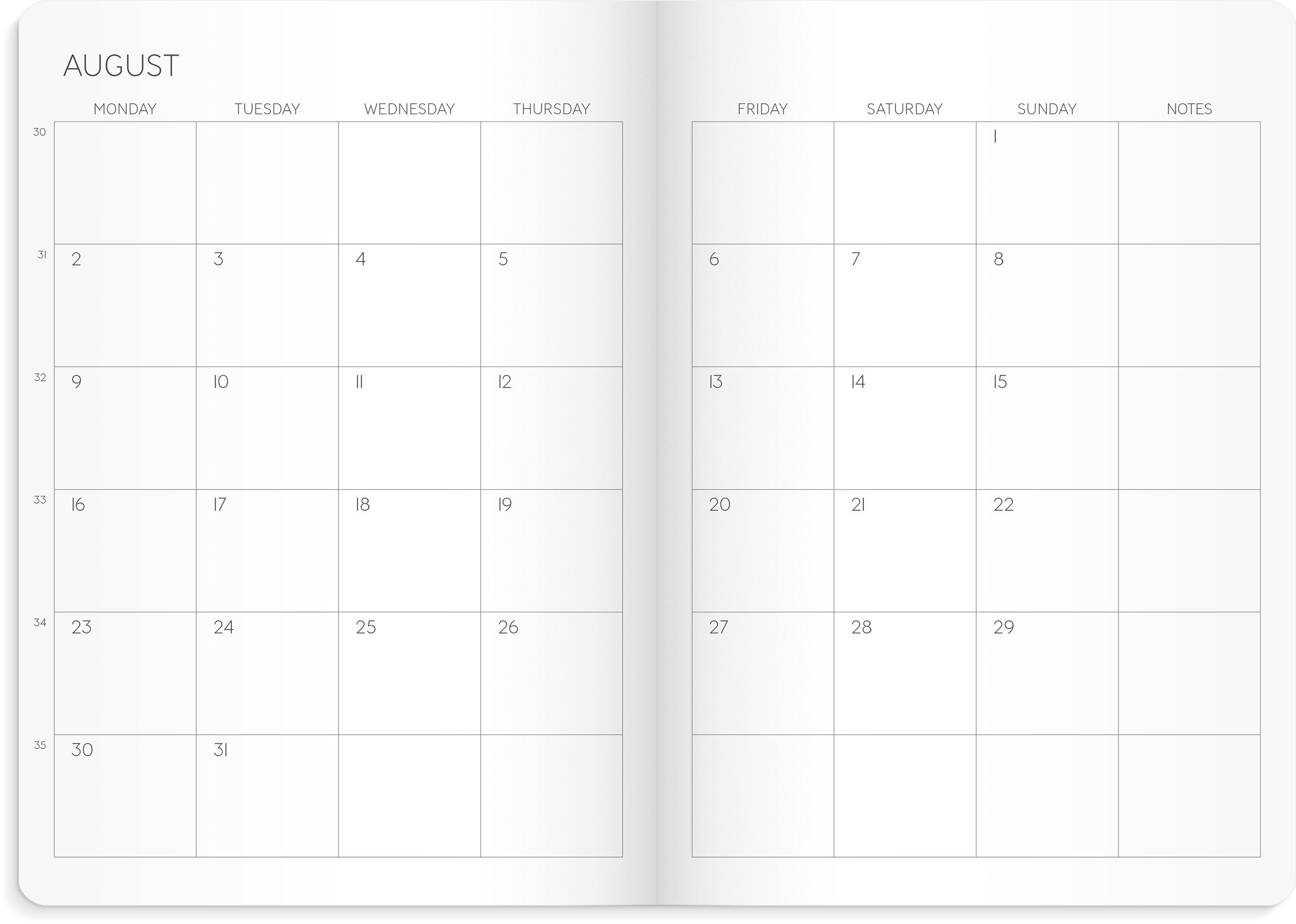 Calendar 2027 Monthly Planner A5