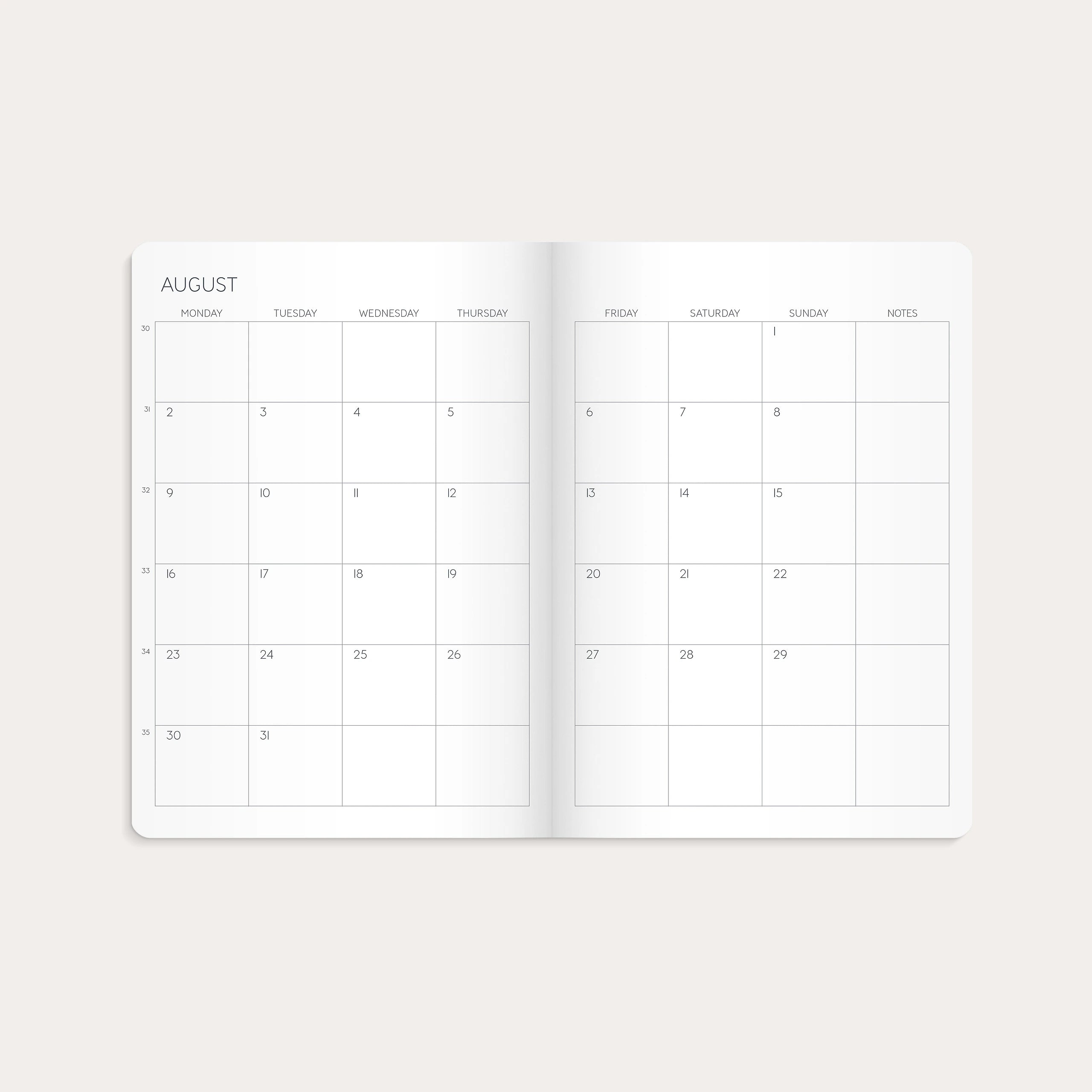 Calendar 2027 Monthly Planner A5