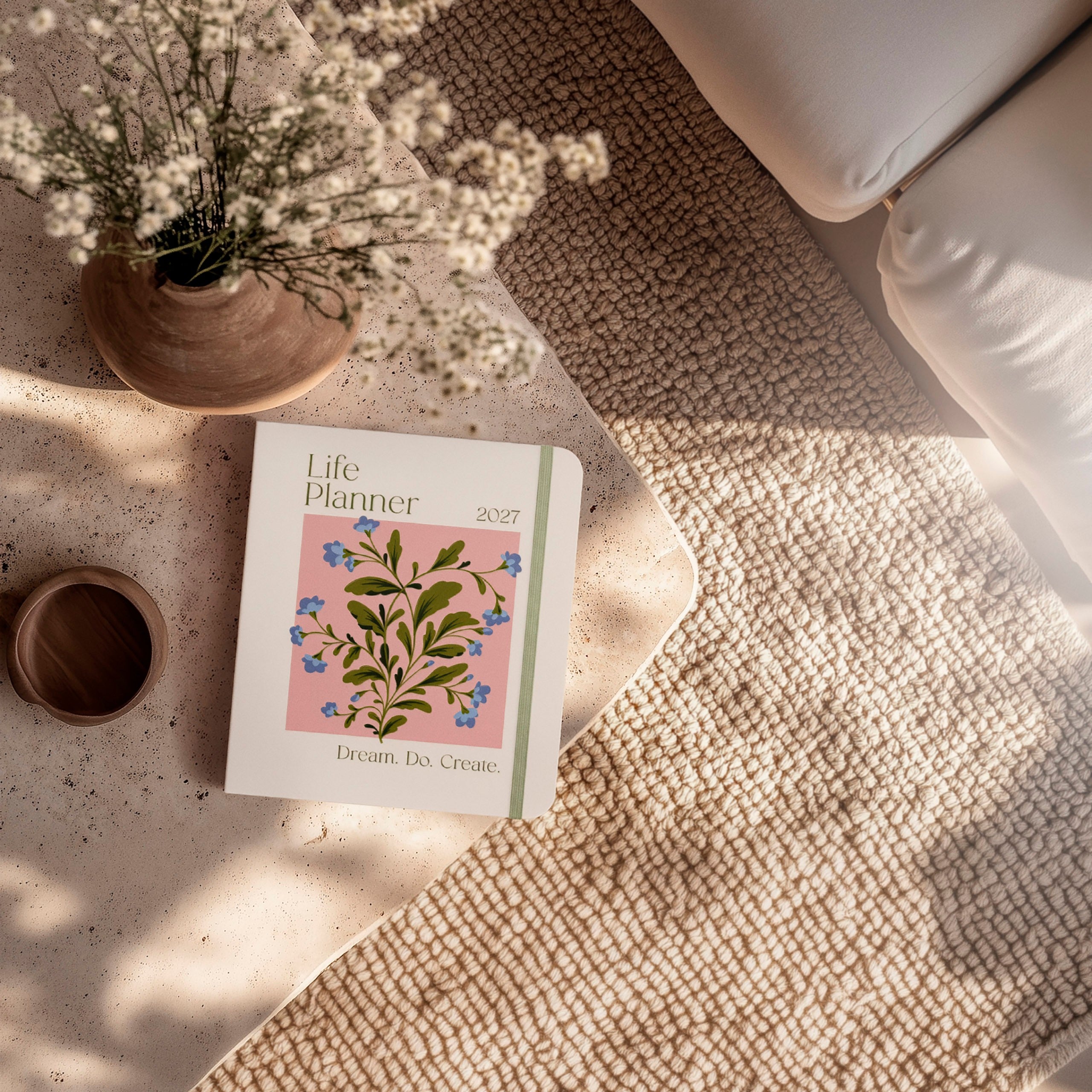 Life Planner Delicate Flowers 2027
