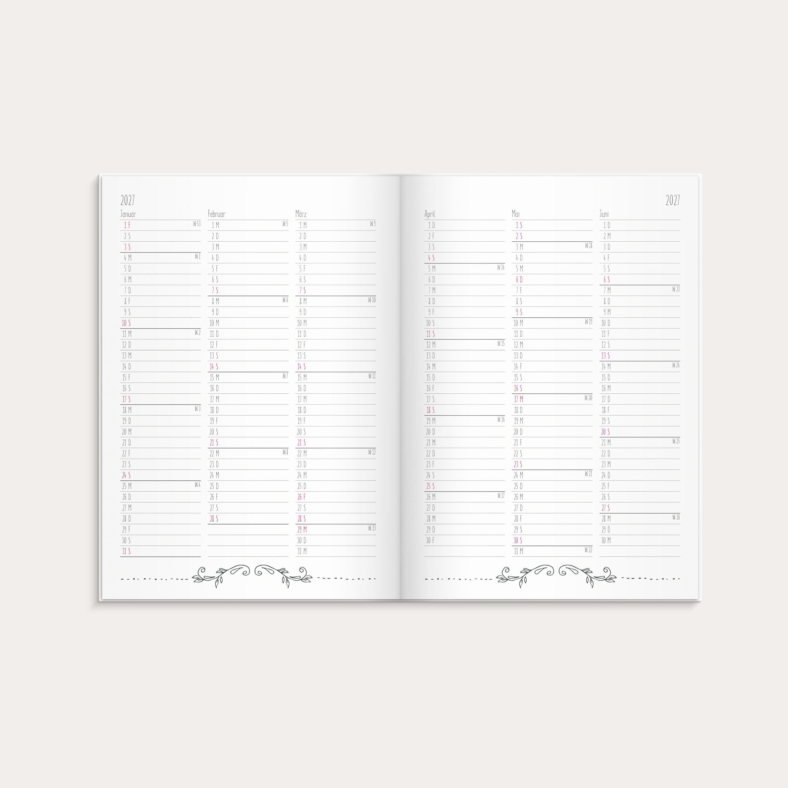 Doodle Planner 2026 gebunden