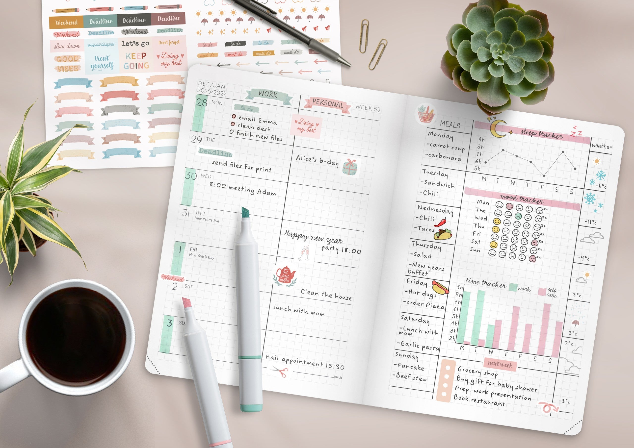 Calendar 2027 Masume A5