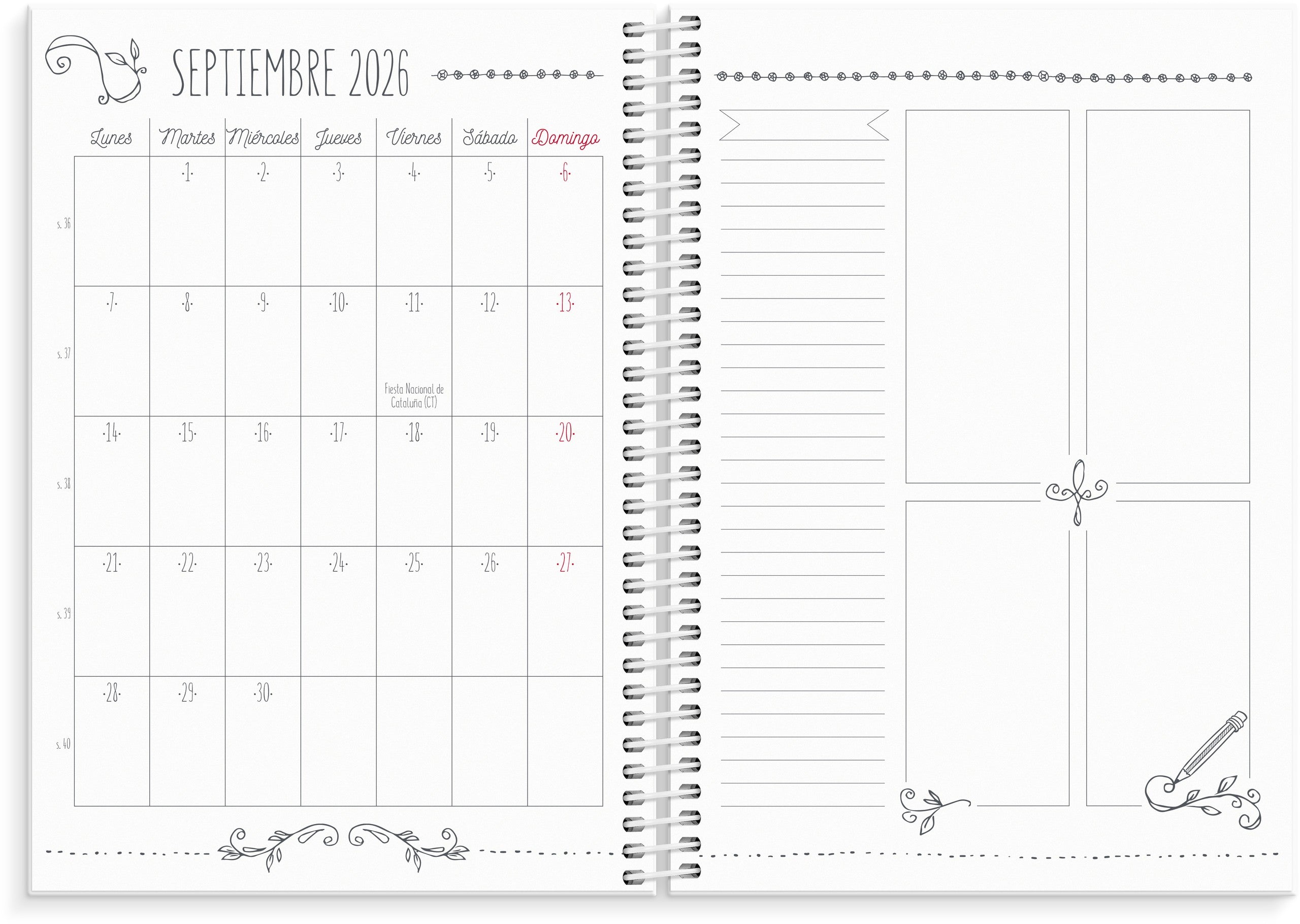 Agenda Doodle 2026 – detail view