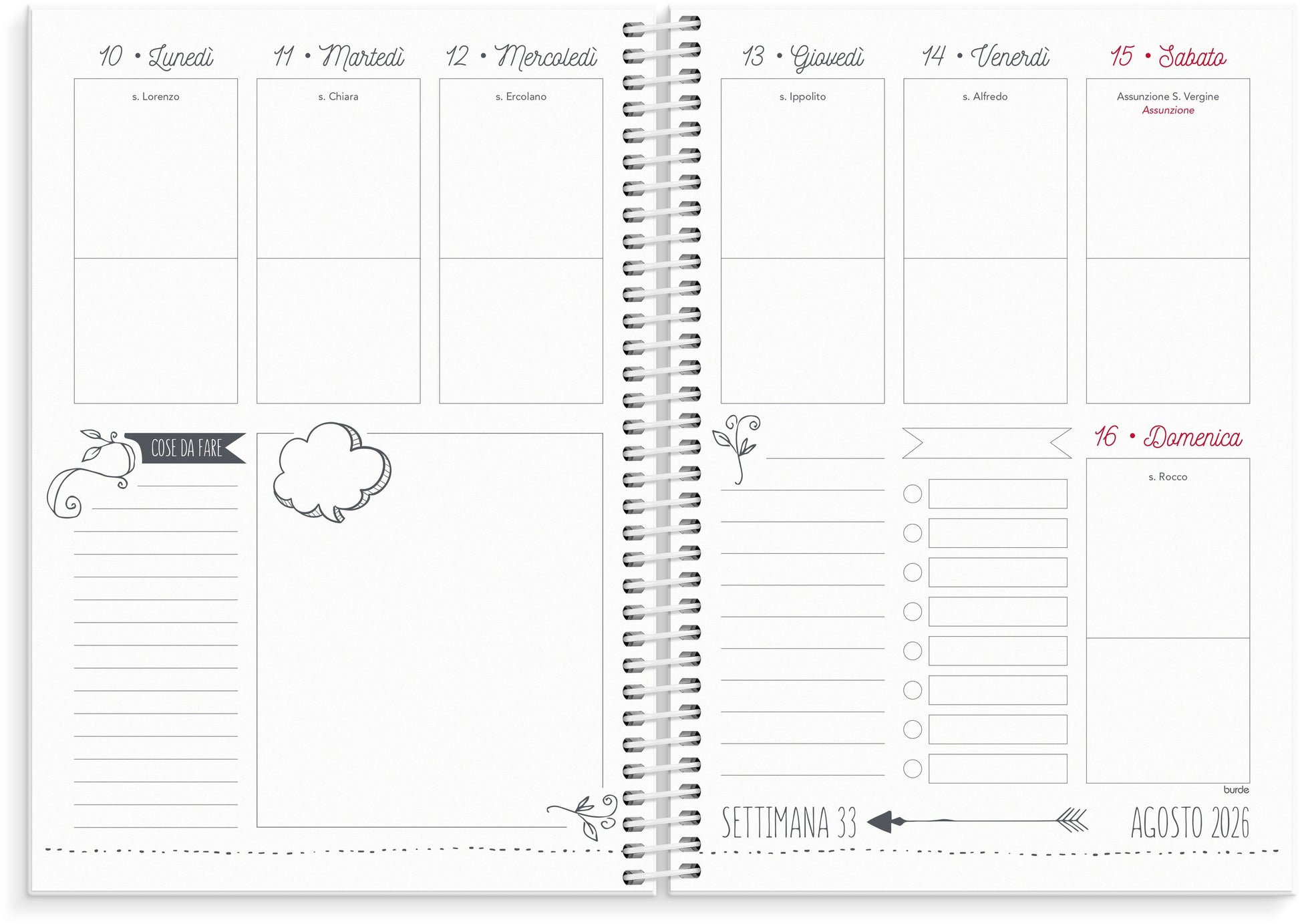 Agenda Doodle 2026 – detail view