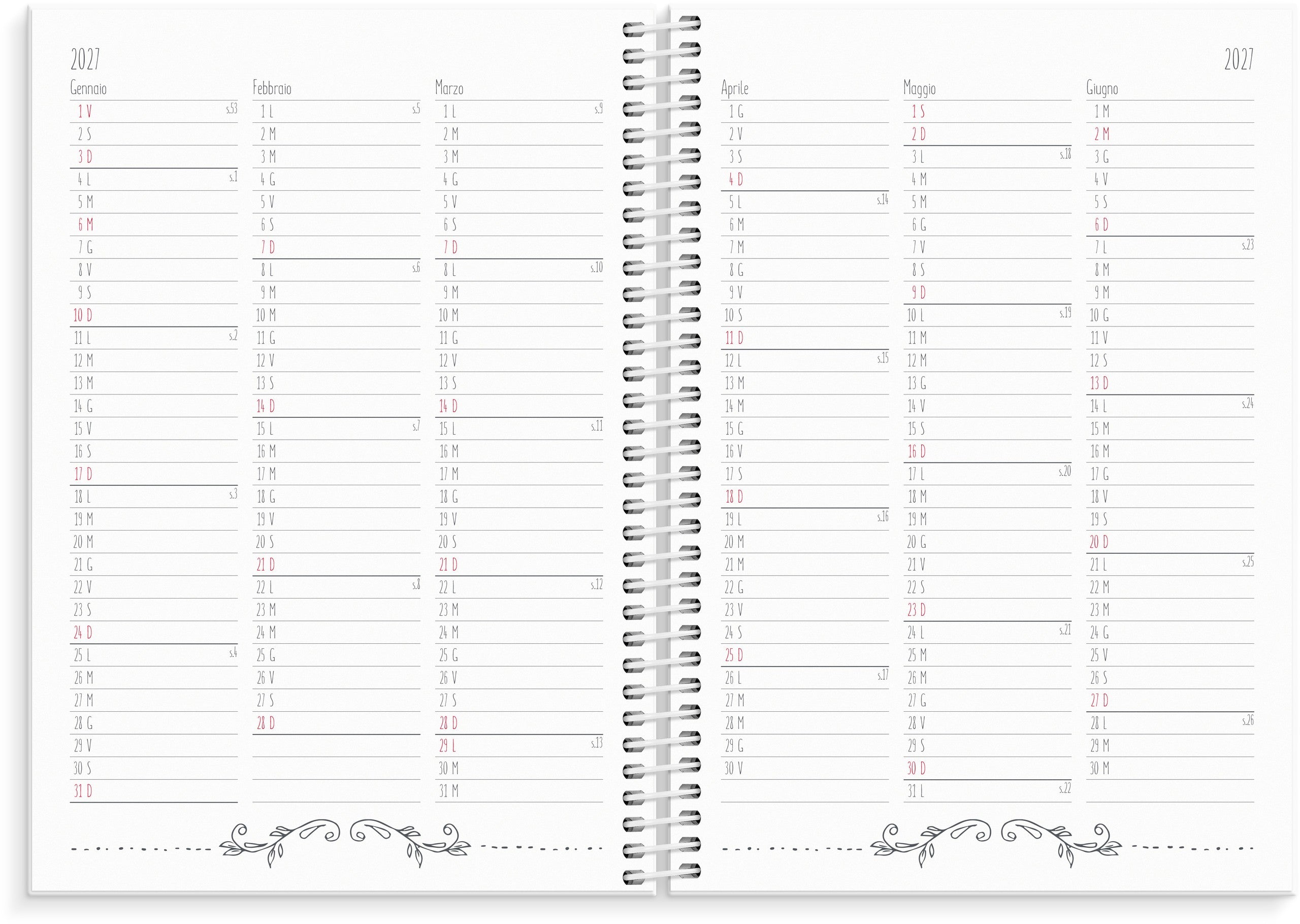 Agenda Doodle 2026 – detail view