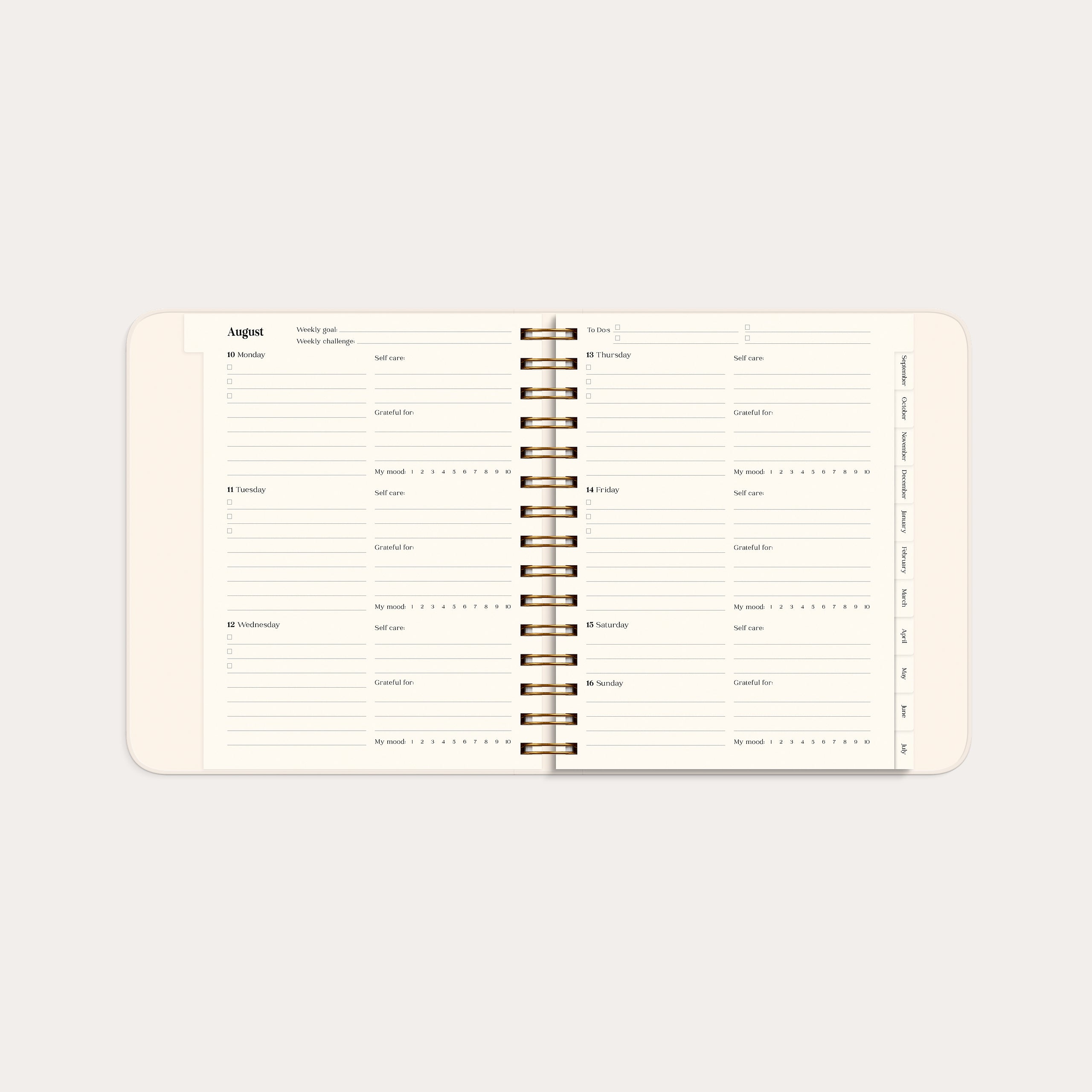 Life Planner Pastel flowers