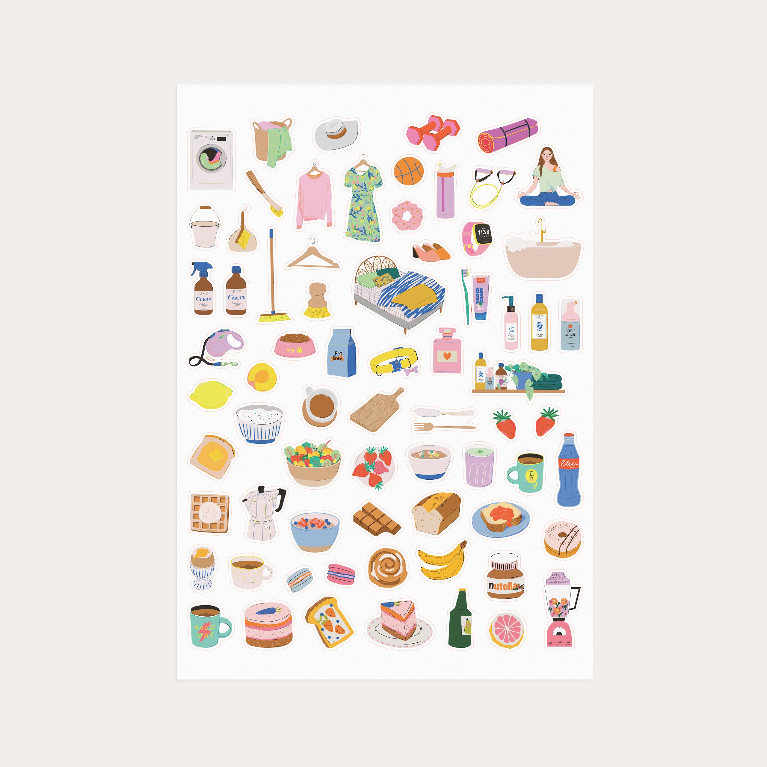 Life Planner Pastel flowers