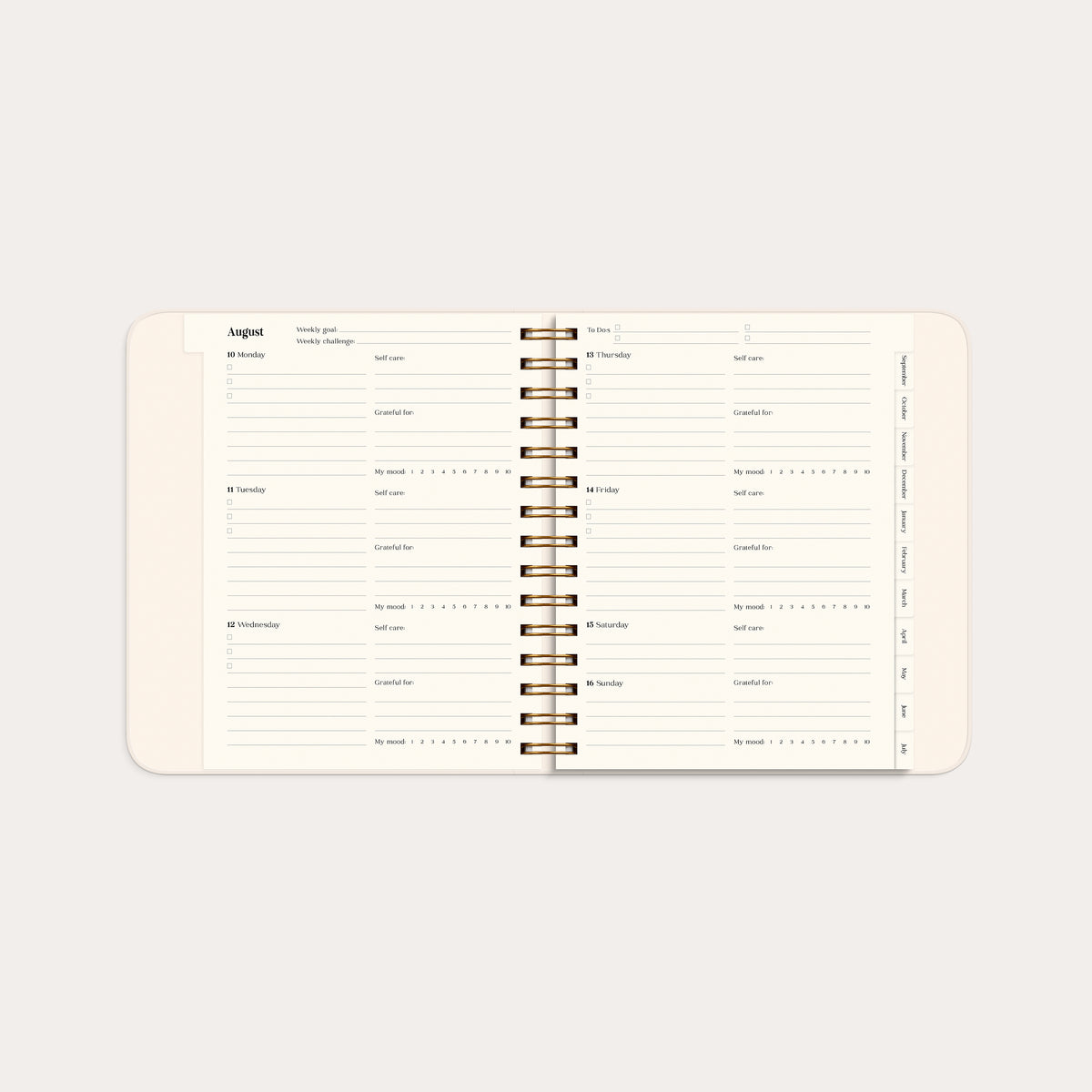 Life Planner Pastel flowers