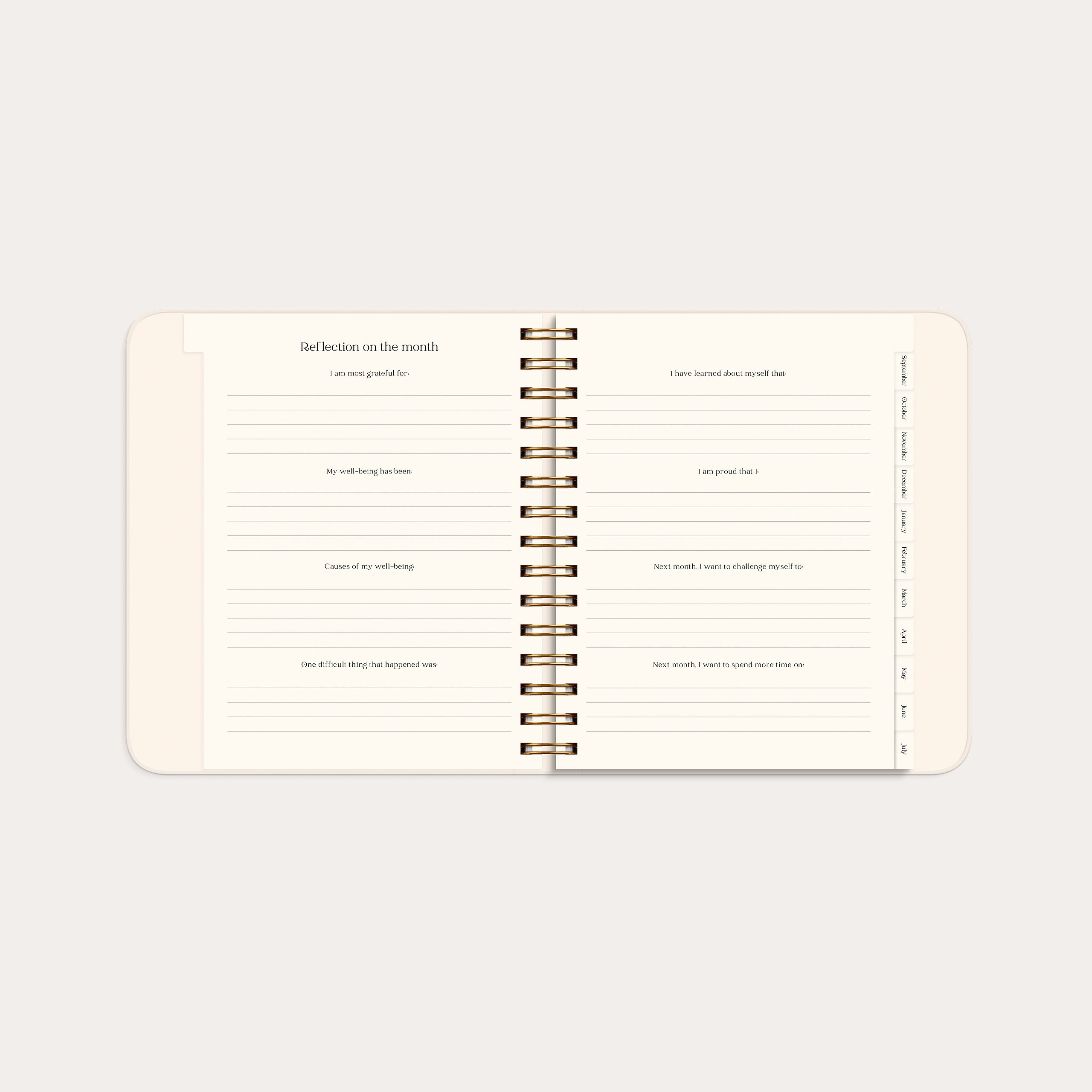 Life Planner Pastel flowers
