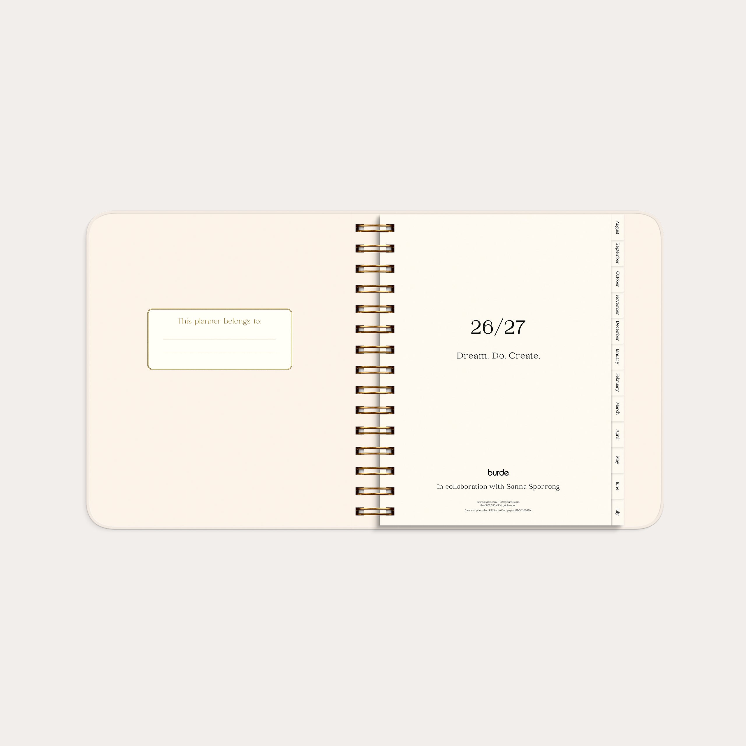 Life Planner Pastel flowers
