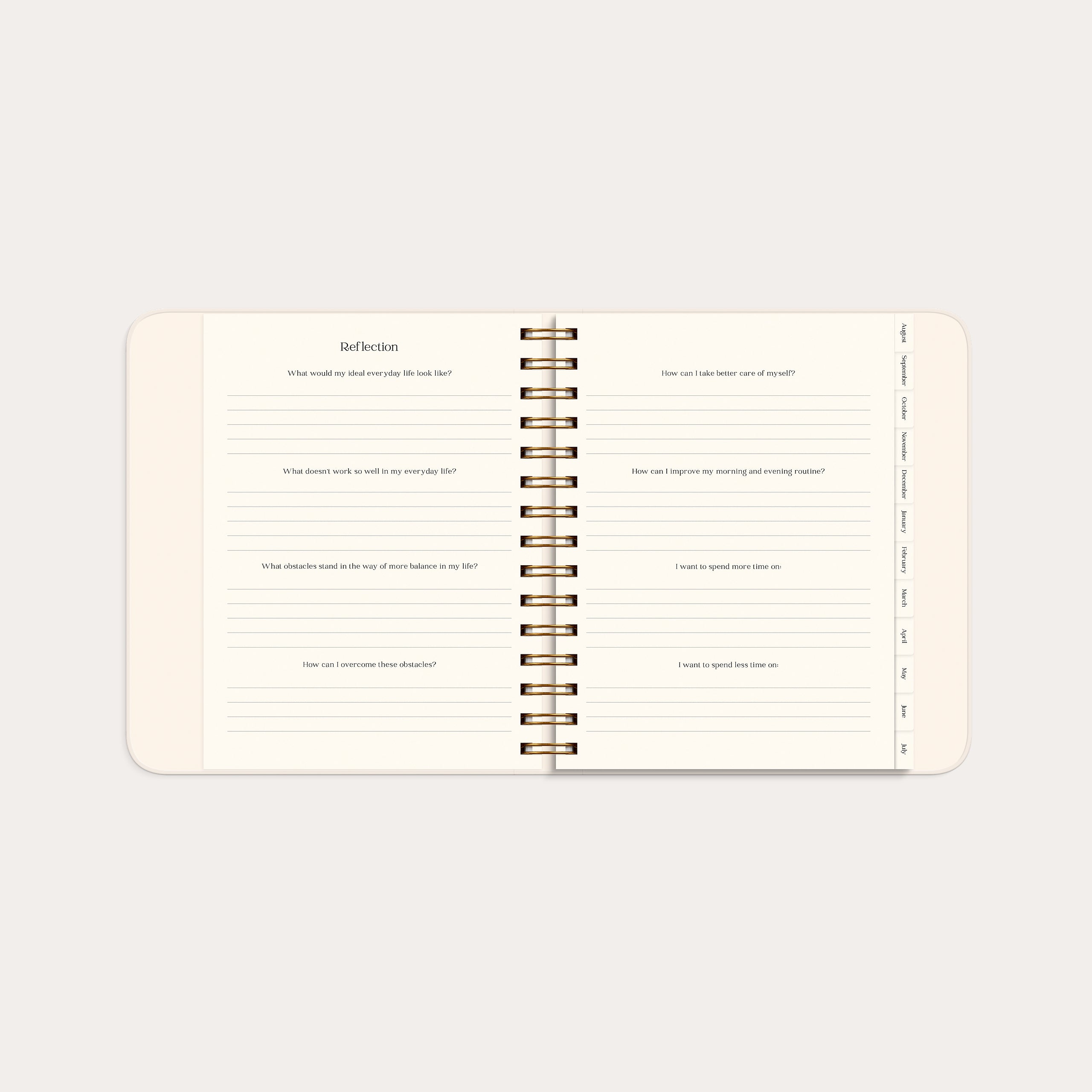 Life Planner Pastel flowers