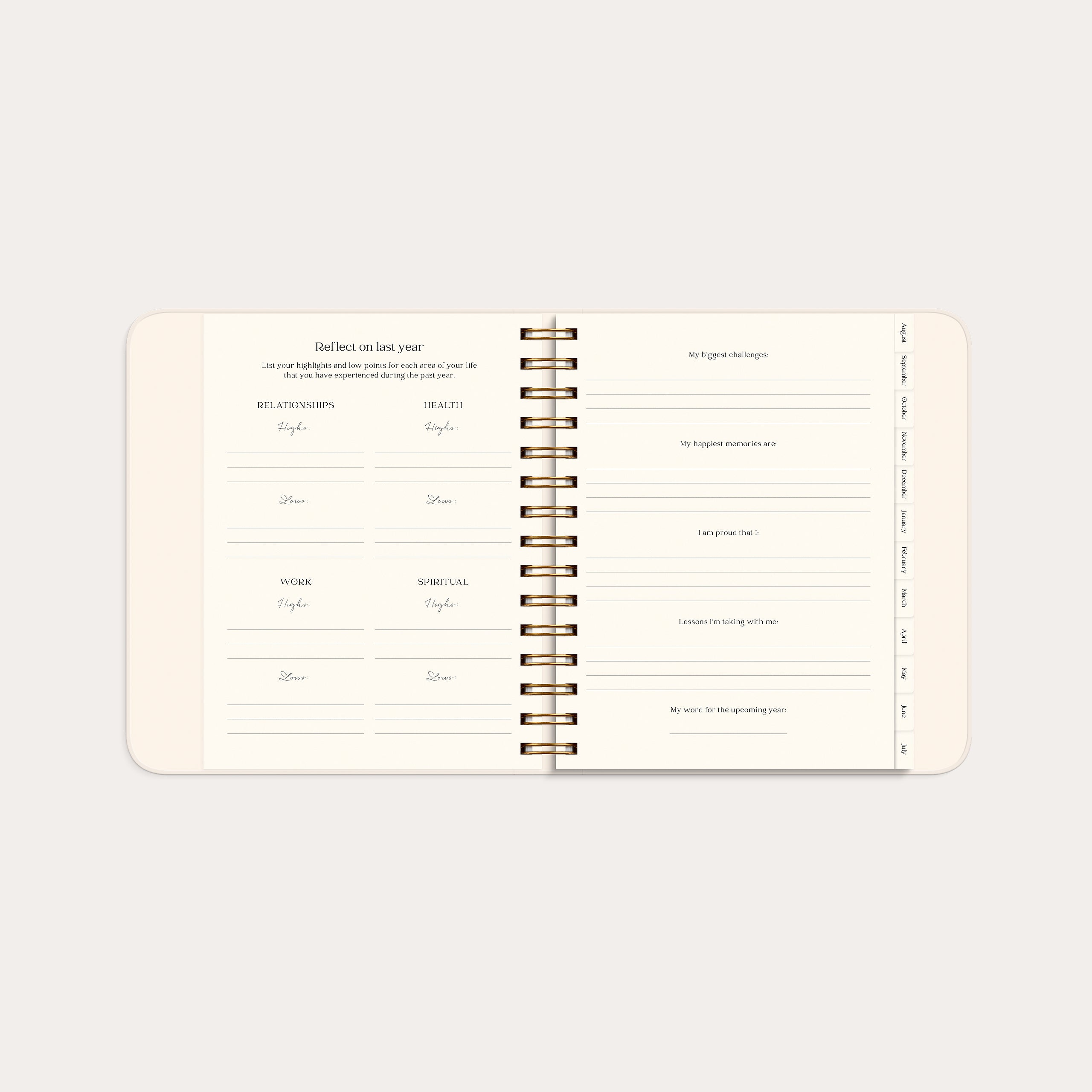 Life Planner Pastel flowers