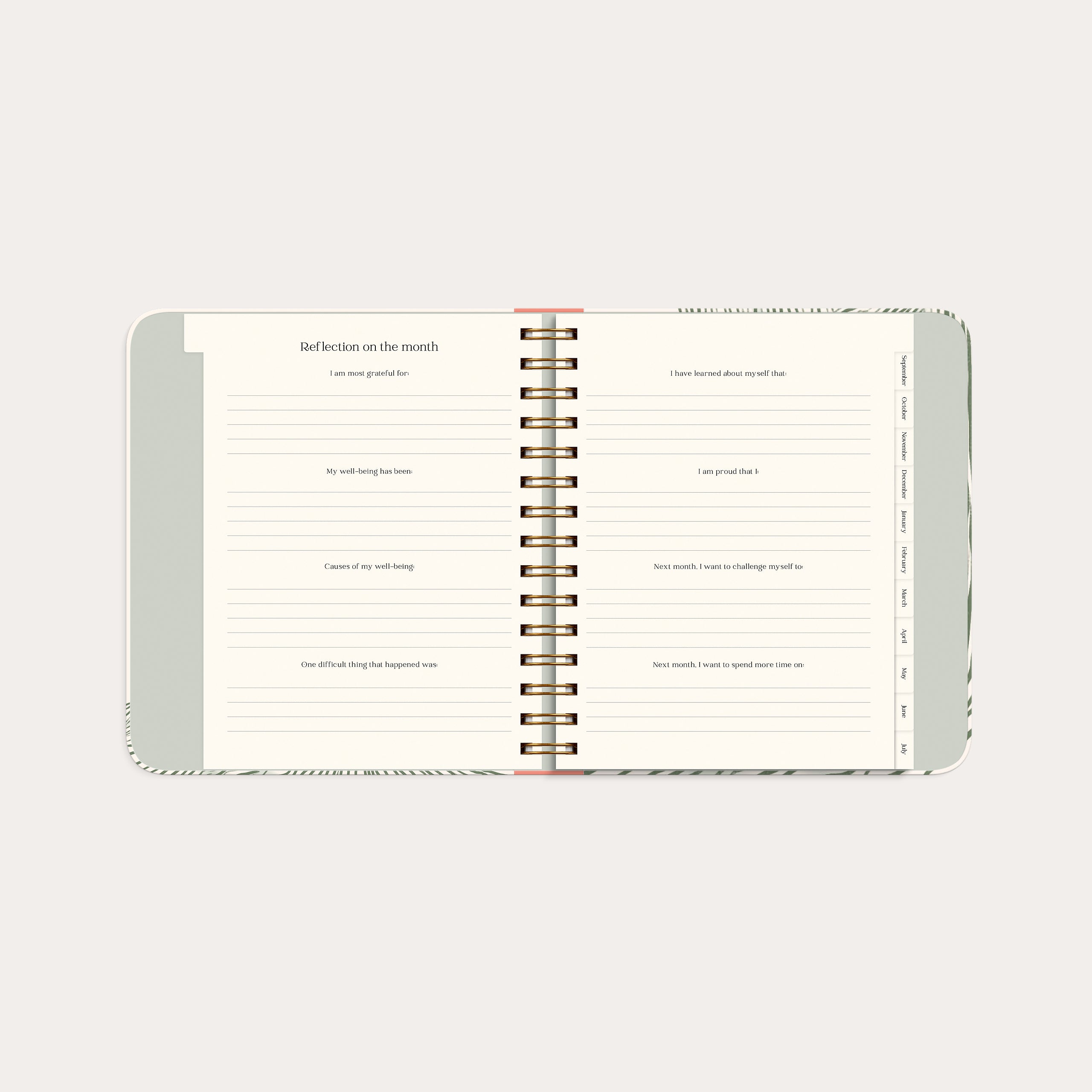 Life Planner Decor Green flow