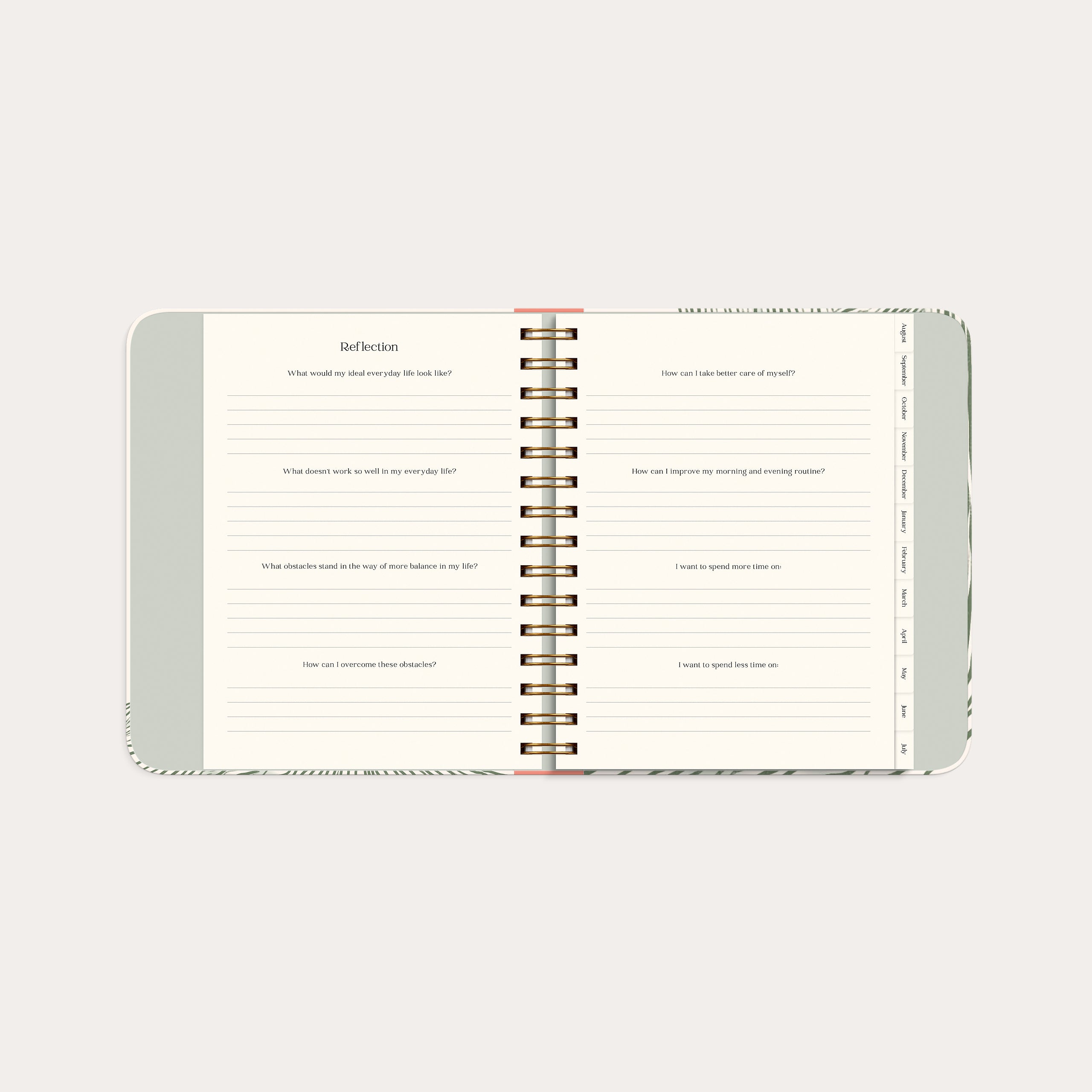 Life Planner Decor Green flow