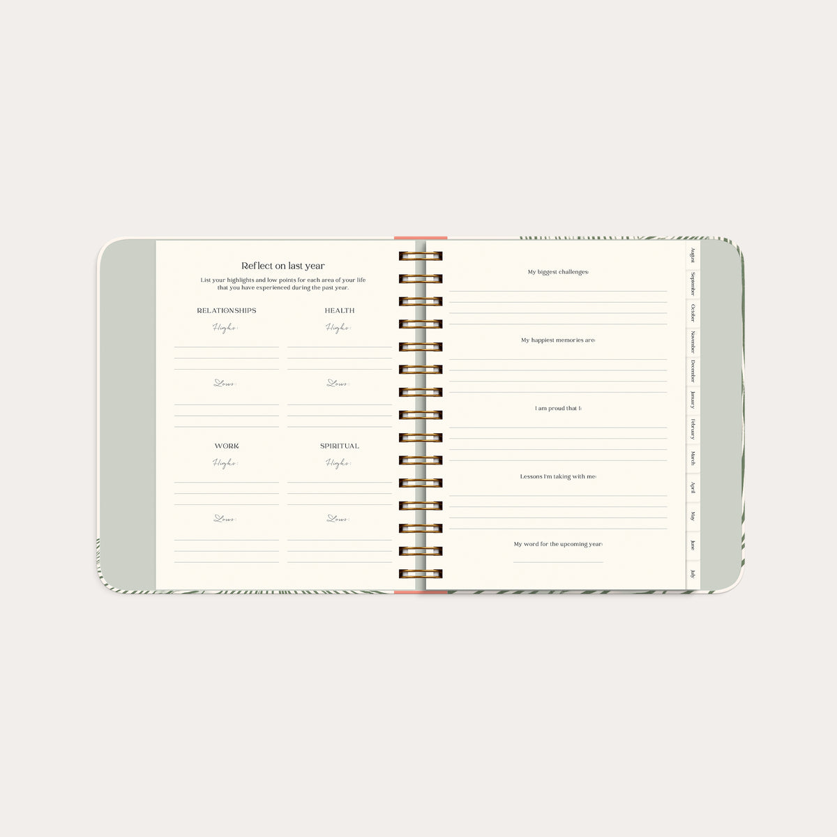 Life Planner Decor Green Flow 26/27