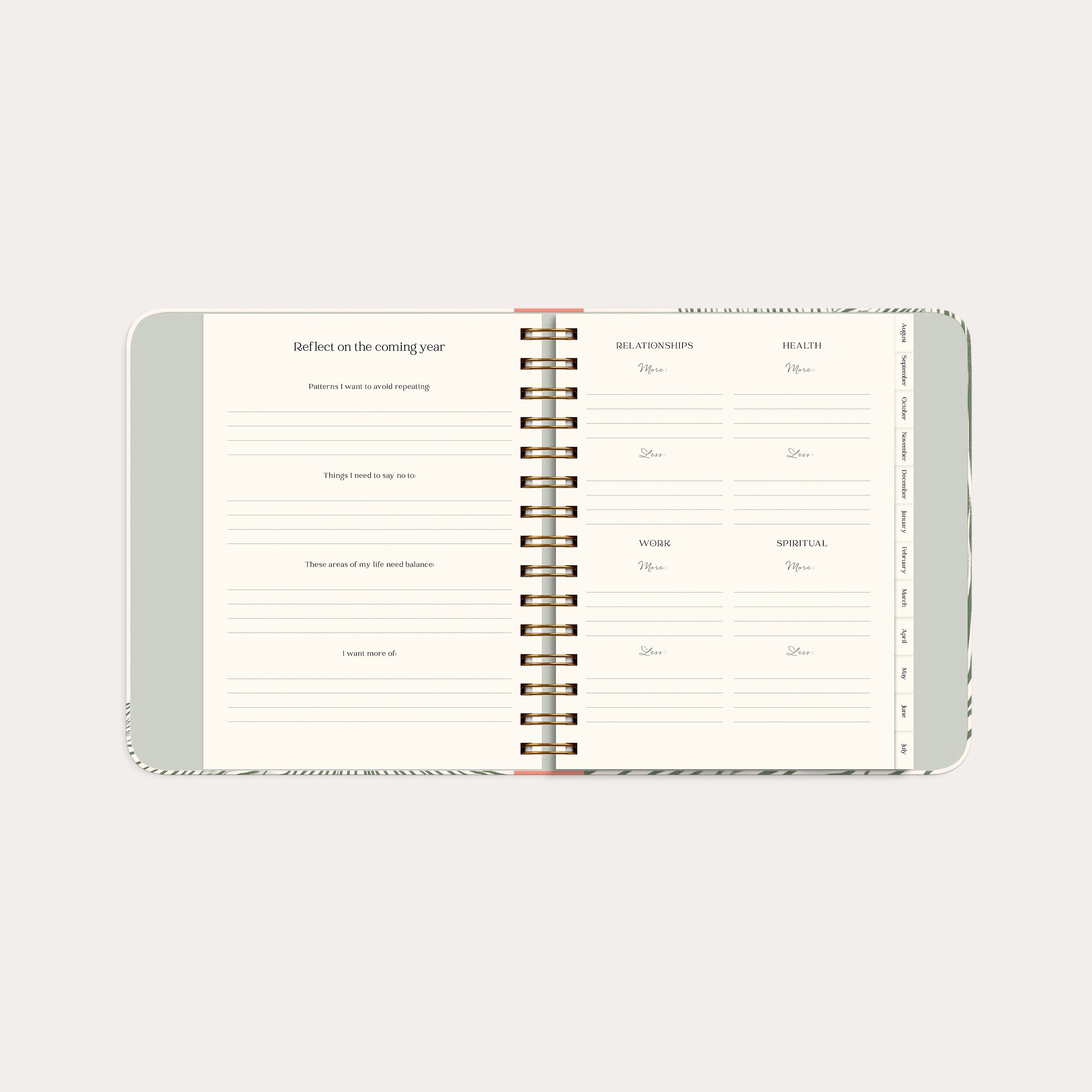 Life Planner Decor Green flow