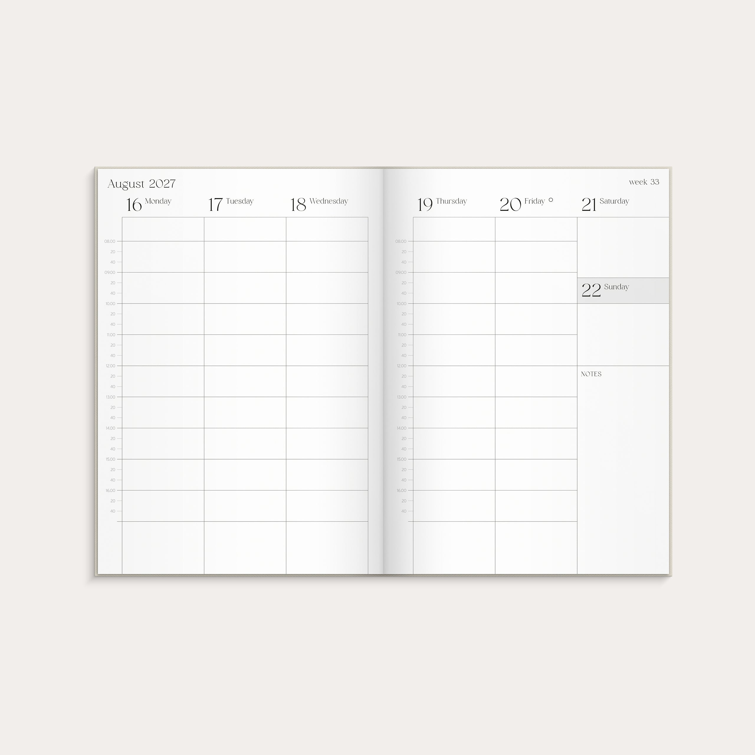 Student Planner A5 Beige