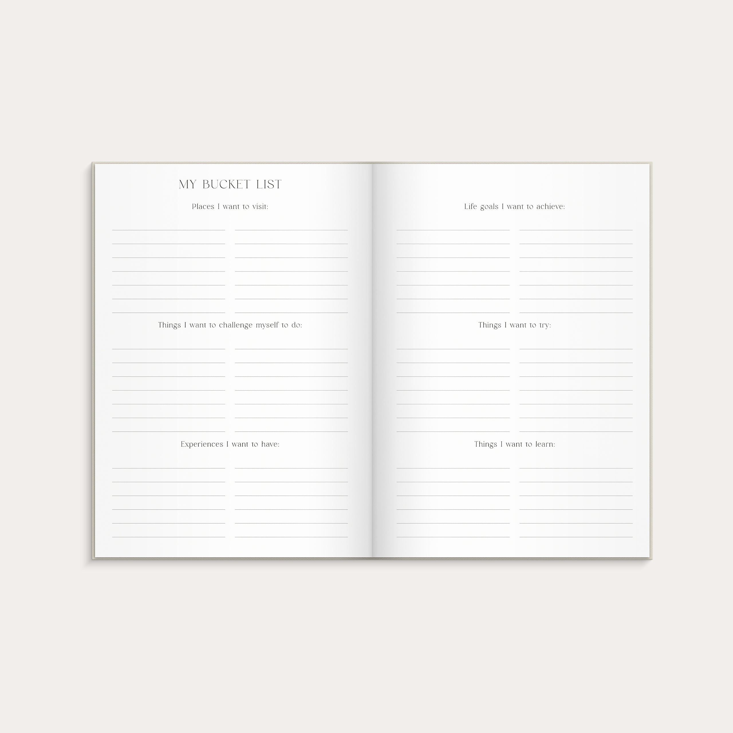 Student Planner A5 Beige