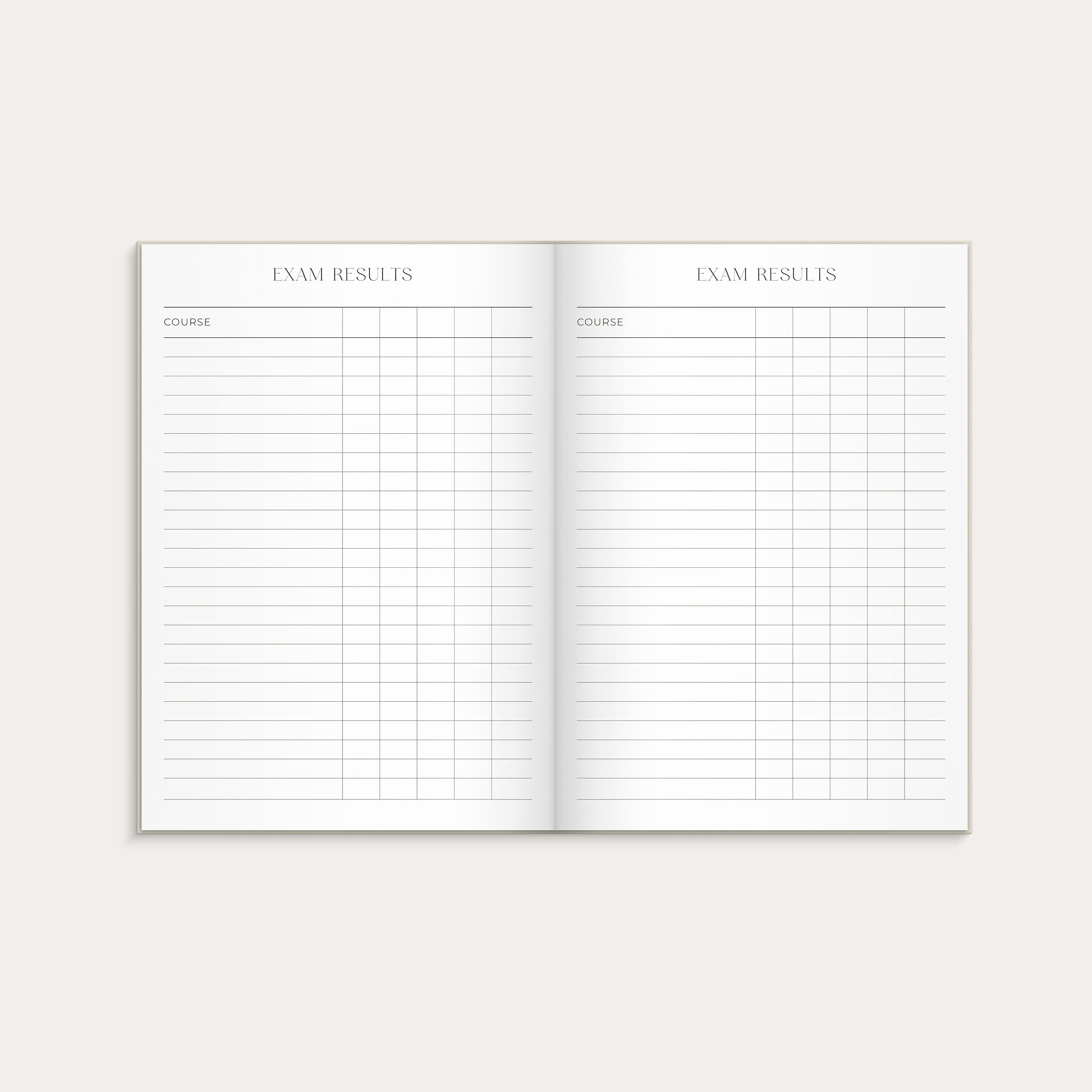 Student Planner A5 Beige