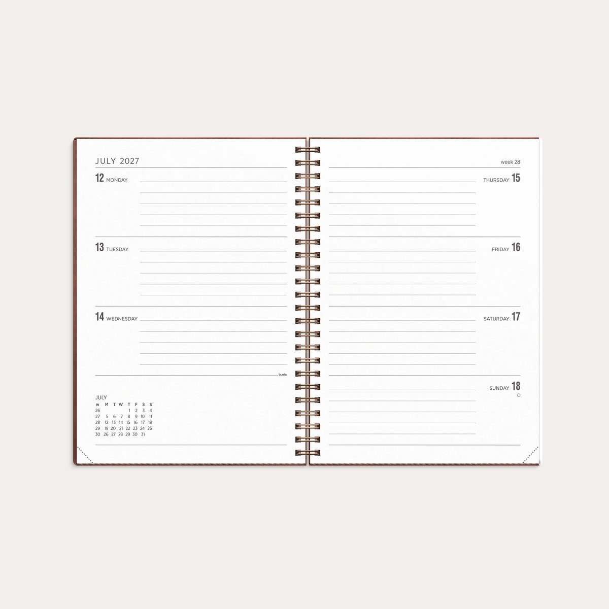 Kalender 2027 Senator A5 Twist Brun