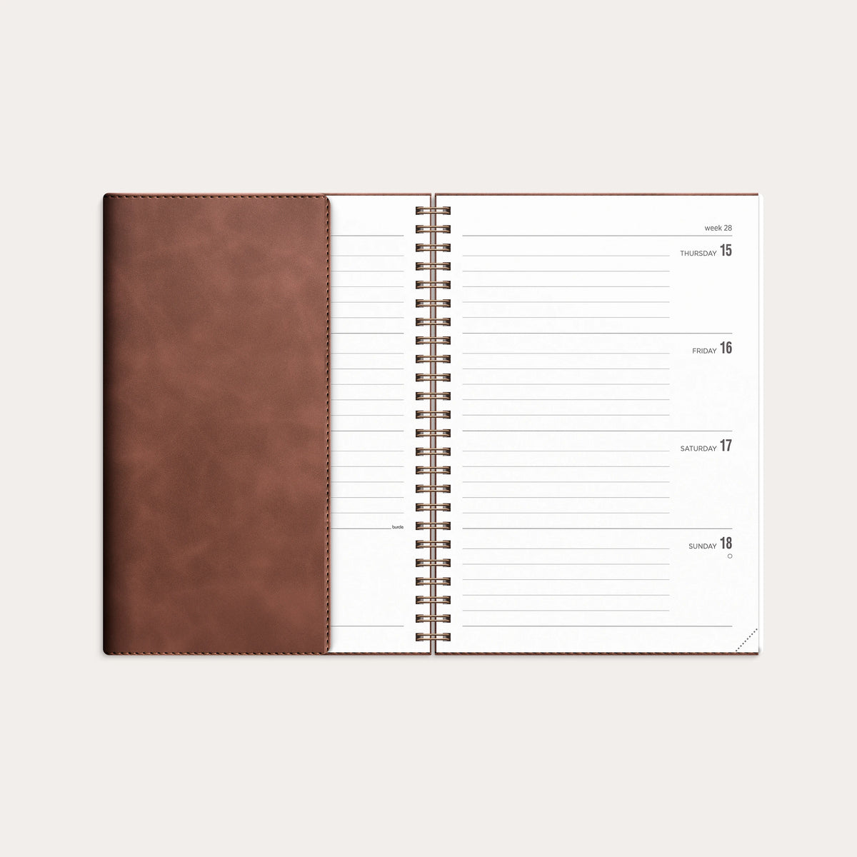 Kalender 2027 Senator A5 Twist Brun
