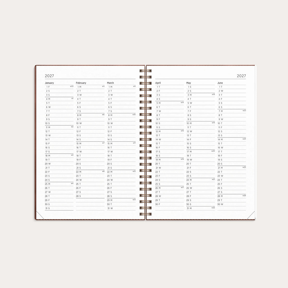 Kalender 2027 Senator A5 Twist Brun