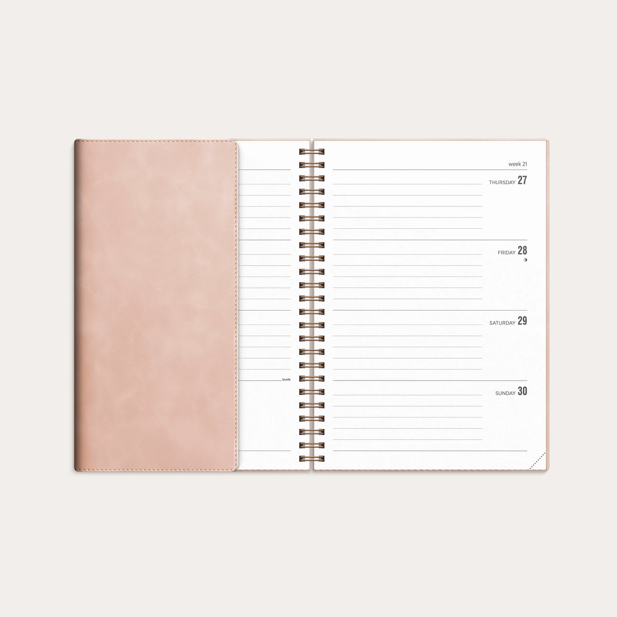 Calendar 2027 Senator A5 Twist Pink