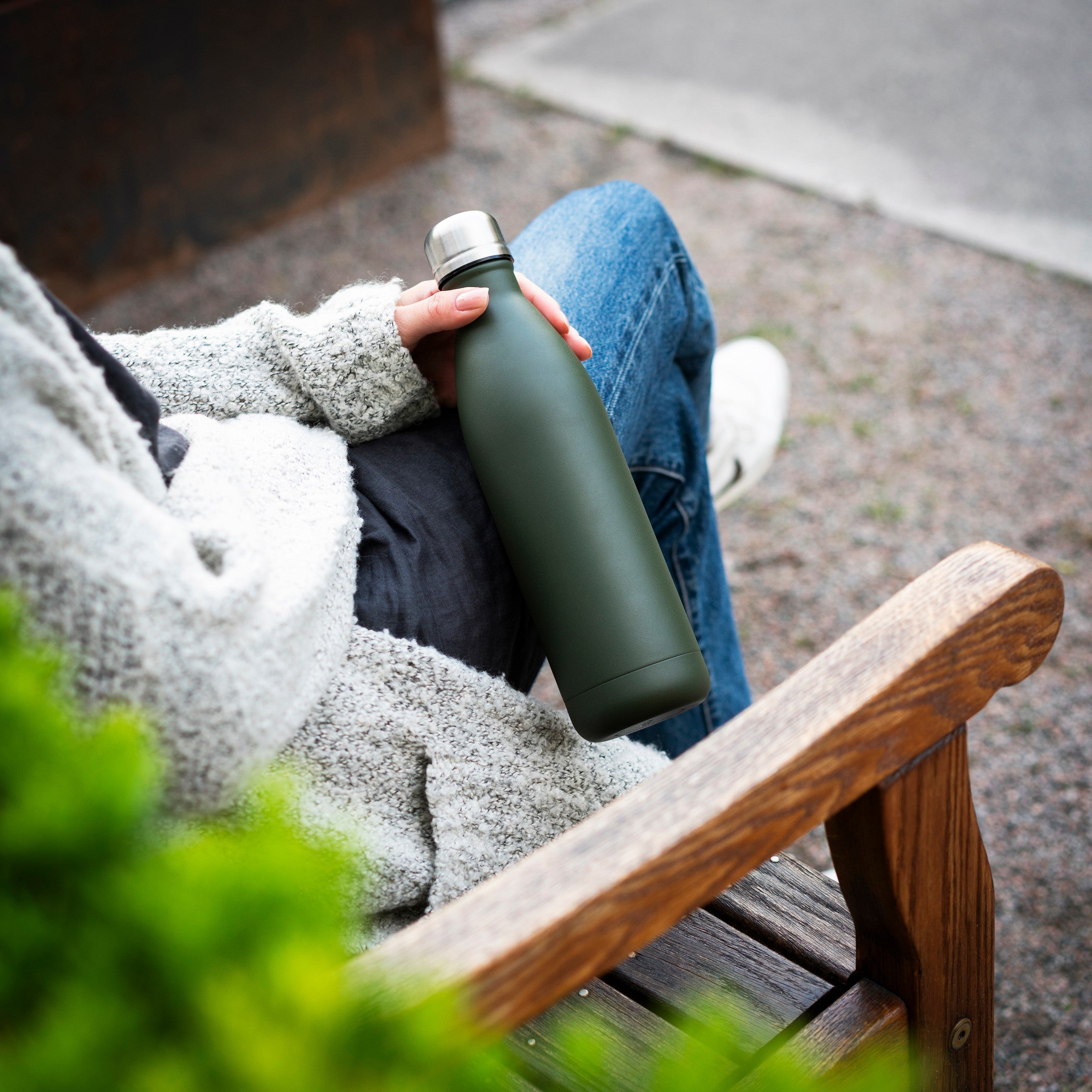 Termoflaske Maxi Matte Dark green