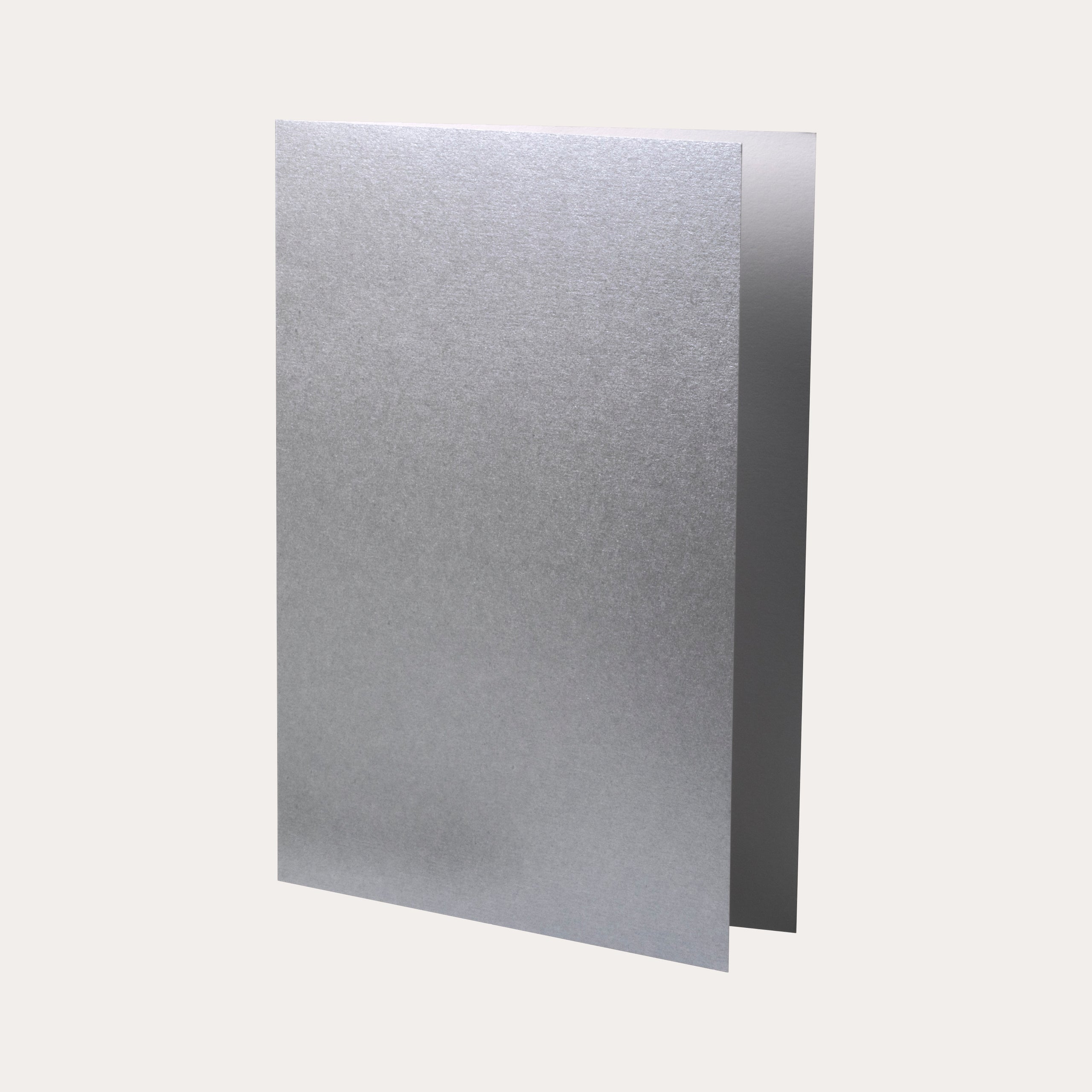 A6 Cards Double Portrait 5-pack Silver