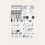 Black and White Stickers