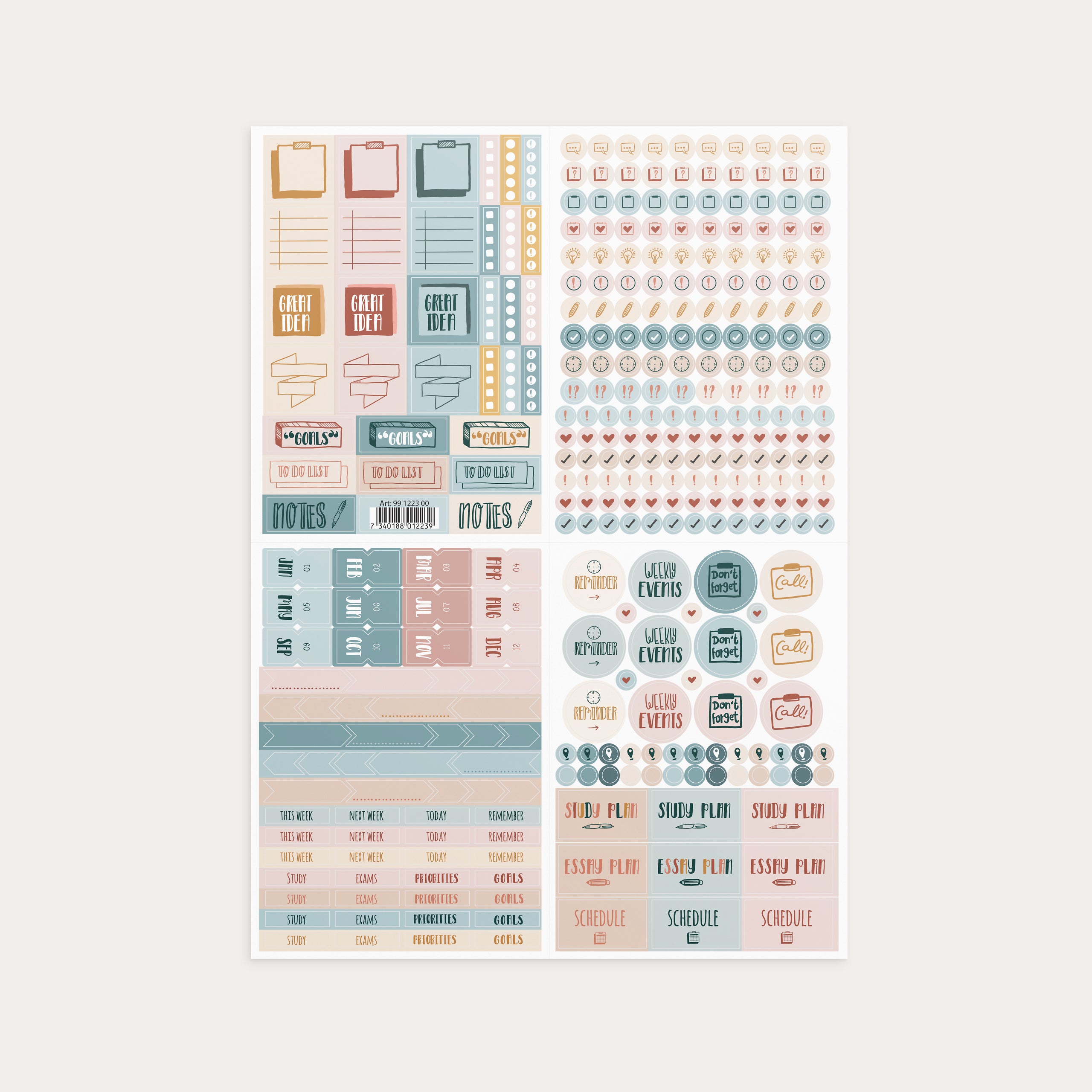 Plan Study Do Stickers