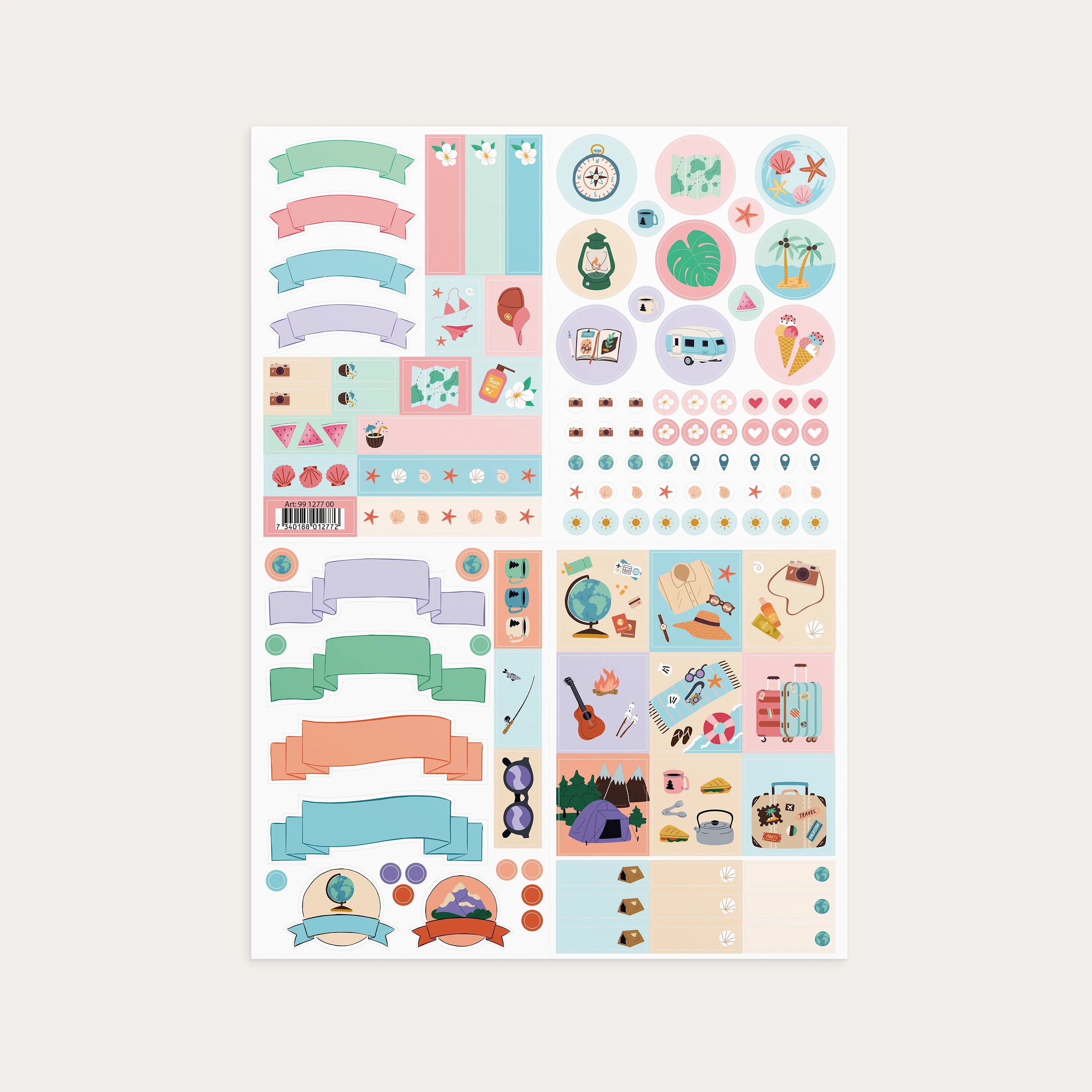 Summer Holiday Stickers