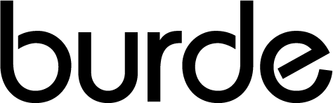 Burde Logotype Cmyk Svart 50mm